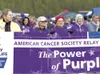 ROBERT DeBERRY/Frontiersman file photo Participants at the 2010
Relay For Life carry a banner around the Colony High track. This
year’s Relay begins Friday at Wasilla High School.