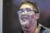 Cody Moore, 14, dresses up as a zombie for the animal shelter haunted house Friday evening. About 20 volunteers waited to scare patrons at the haunted house, the proceeds of which benefit the