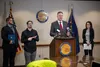Gov. Mike Dunleavy spoke about the threat of coronavirus during a press conference Wednesday, March 11, 2020. Courtesy of Austin McDaniel/Alaska Governor’s Office