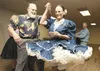 Clark and Betty Garlock move across the floor at a Paws and Taws square dance club dance thursday evening at the Salvation Army in Palmer. ROBERT DeBERRY/Frontiersman.com