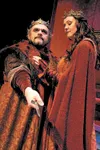 Macbeth
(Todd Thomas) and Lady Macbeth (Brenda Harris). Photo by Petra Lisiecki
