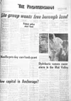 Front page of the Nov. 6, 1975, issue of the Mat-Su Valley
Frontiersman.