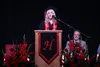 Salutatorian Leiah Rusher spoke during Houston High School's graduation May 17 at the Menard Center. Tim Rockey/Frontiersman