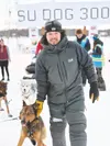 Eddie Burke, Jr. and his team made their mark e as the first-ever champion of the inaugural Su Dog 300, crossing the finishing line at 4:05 pm on Monday, February 23. Katie Stavick/Frontiersm