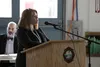Alaska Alcohol and Marijuana Control Office director Cynthia Franklin addresses the Houston City Council Thursday evening. Franklin delivered an hour-long presentation on state marijuana law,