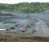 Heavy equipment works into the evening on the new landfill cell.
The overlook is part of what was formerly Trail 12 of the Crevasse
Moraine Trail System. Photo by RINDI WHITE/Frontiersman.