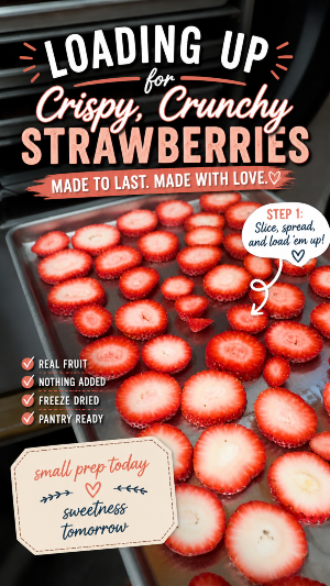 freeze dried strawberries, freeze dried fruit
