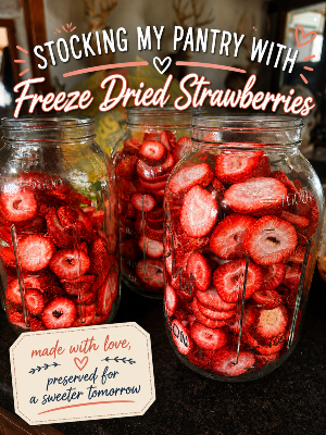 freeze dried strawberries, freeze dried fruit, freeze drying