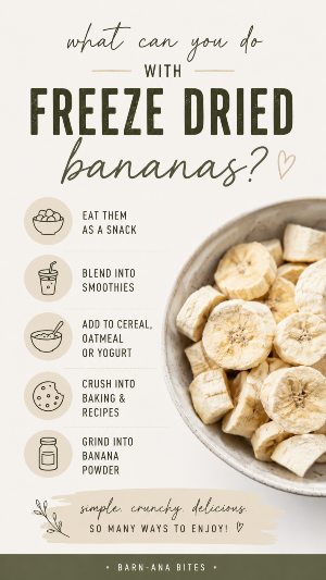 freeze dried bananas, freeze dried fruit, are freeze dried bananas good for you