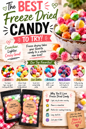 freeze dried candy, freeze drying candy, freeze dried Skittles