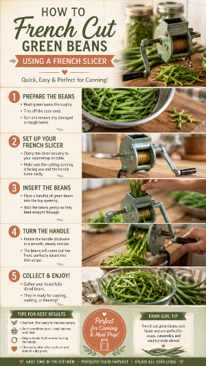 how to french cut green beans, how to cut french style green beans