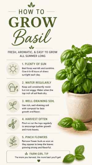 what is basil, how to grow basil, how to harvest basil