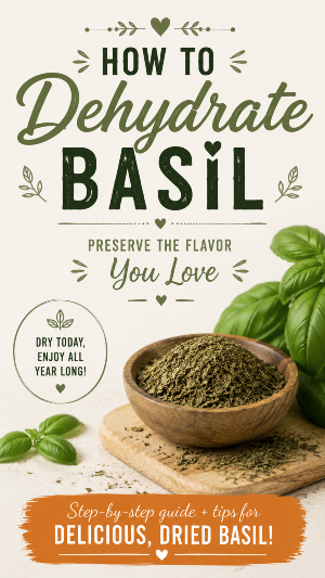 how to dehydrate basil, how to dry basil, how to preserve basil