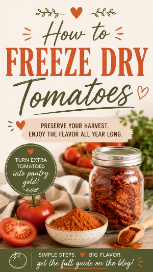 how to freeze dry tomatoes, how to use freeze dried tomatoes, recipes using freeze dried tomatoes