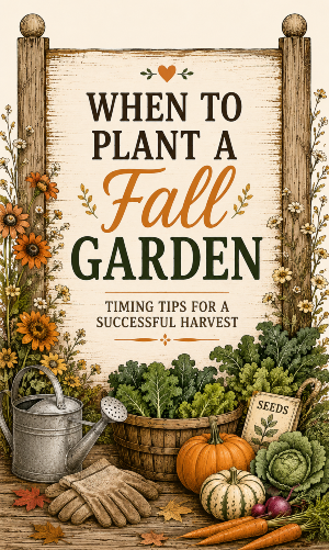 when to plant a fall garden, fall garden tips, fall gardening ideas