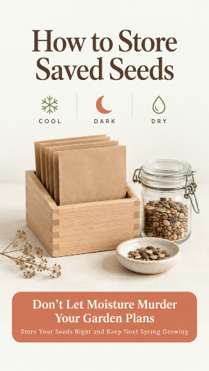 how to store saved garden seeds, garden seed storage