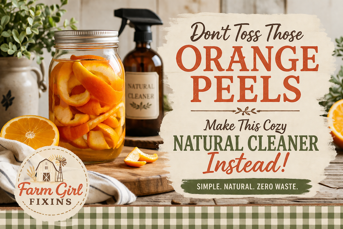 Don’t Toss Those Orange Peels! Make This Cozy Natural Cleaner Instead