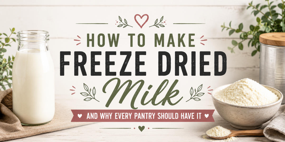 How to Make Freeze Dried Milk and Why Every Pantry Should Have It