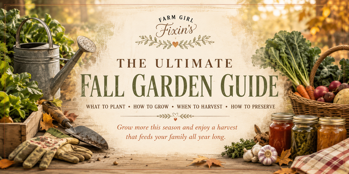 The Ultimate Fall Garden Guide for Beginners: What to Plant, Harvest & Prepare Before Frost
