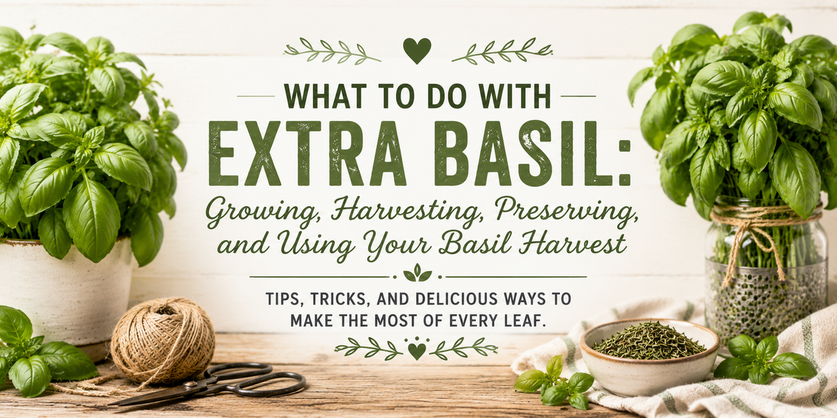 What to Do With Extra Basil: Growing, Harvesting, Preserving, and Using Your Basil Harvest