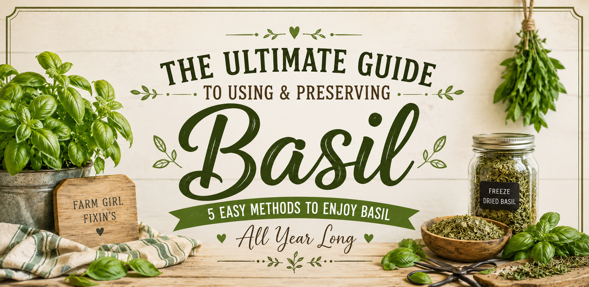 How to Harvest, Use & Preserve Fresh Basil: 5 Easy Ways to Enjoy Your Garden Harvest