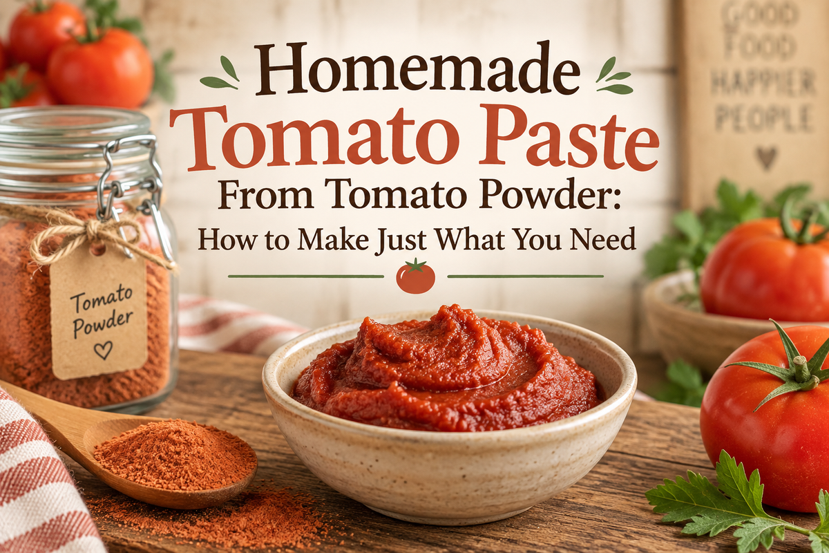 Homemade Tomato Paste From Tomato Powder: How to Make Just What You Need