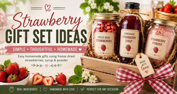 strawberry powder, strawberry powder recipes, freeze dried strawberries, freeze dried