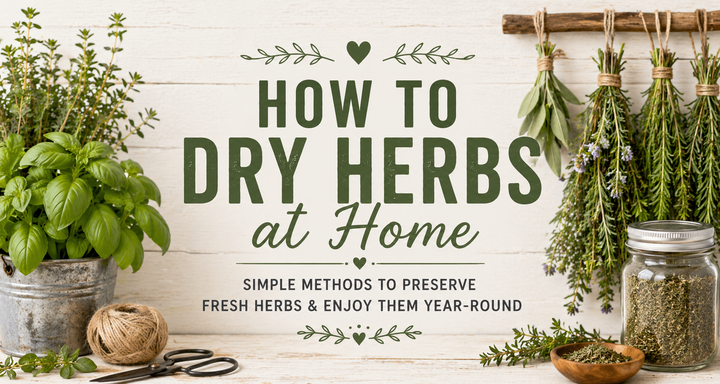 how to dry herbs, drying herbs at home, how long do dried herbs last?