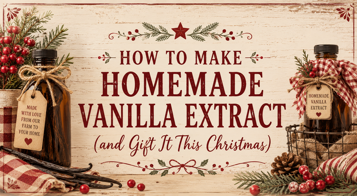 homemade vanilla extract Christmas gift, homemade extract gift idea, homemade Christmas gift ideas