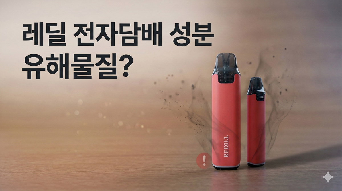 레딜 전자담배 성분 유해물질?