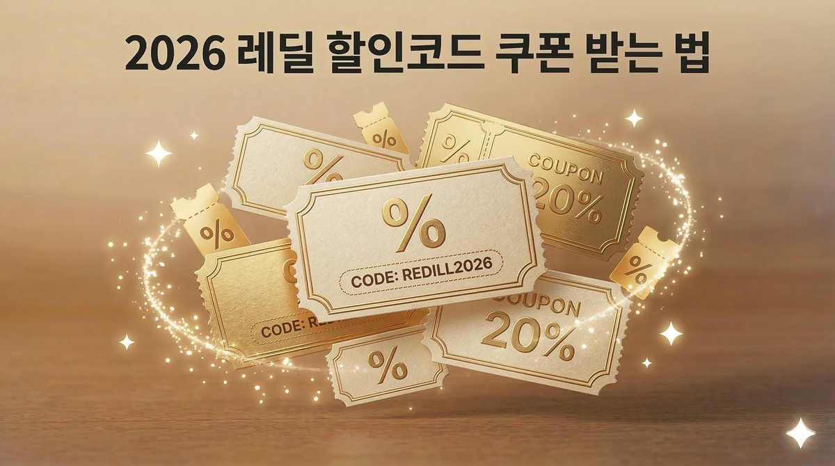 2026 레딜 할인코드 쿠폰 받는 법