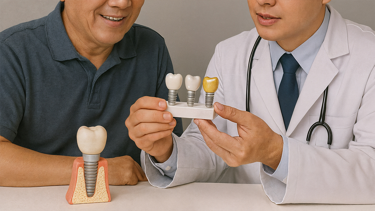 임플란트 크라운 | 3가지 종류 가격 및 특징 비교