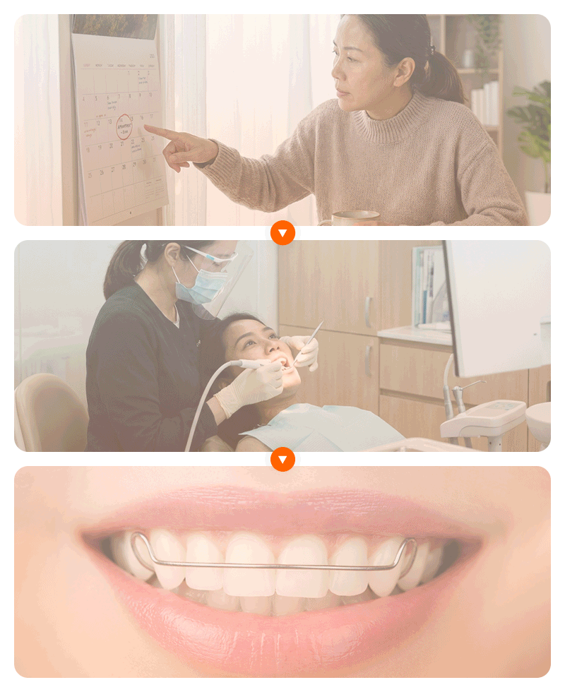 A foreign patient receiving a professional consultation at a modern Korean dental clinic.