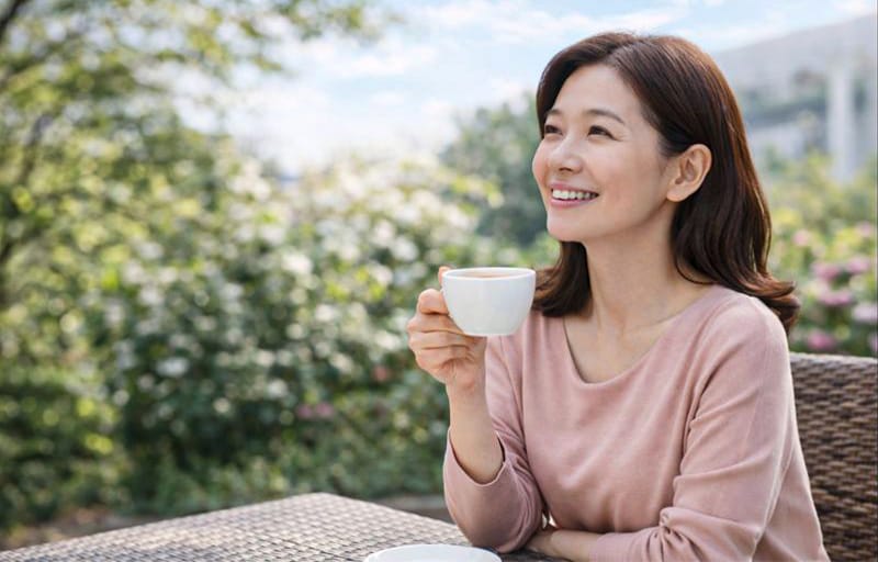 A patient enjoying a peaceful daily life after making an informed medical decision regarding their thyroid cancer treatment.