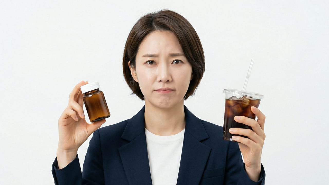 タイトル：甲状腺の薬を飲んだ後、コーヒーを飲んでもいい？1時間間隔の法則