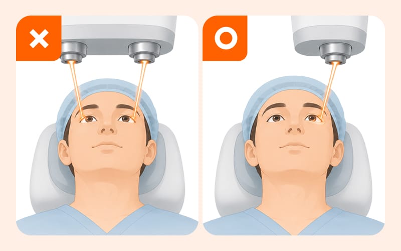 An image comparing common myths vs. facts regarding same-day bilateral cataract surgery (ISBCS)