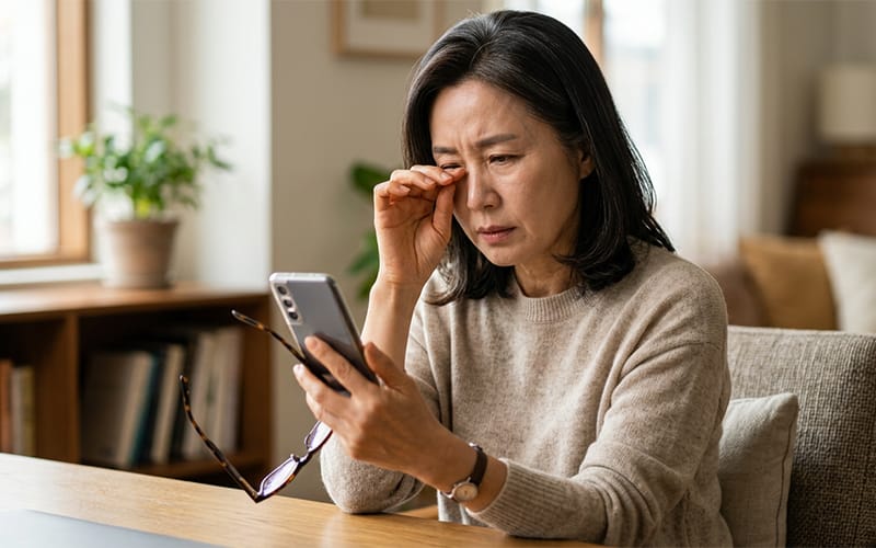 白内障検査｜視力は良いのに目がかすむ理由