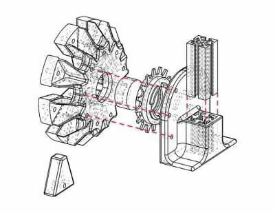 wheelchair 3dprinted diagrame