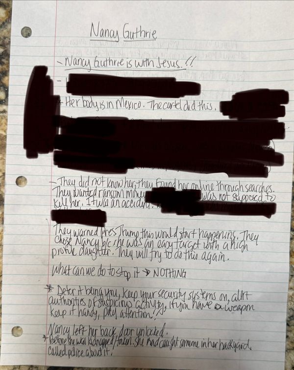 Nancy Guthrie Investigation. What I Reported Is Now Mainstream