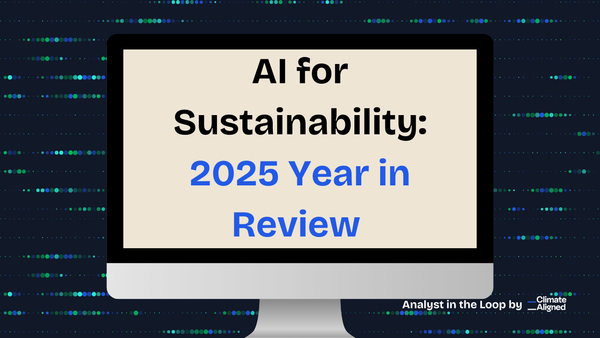 AI for Sustainability: 2025 Year in Review
