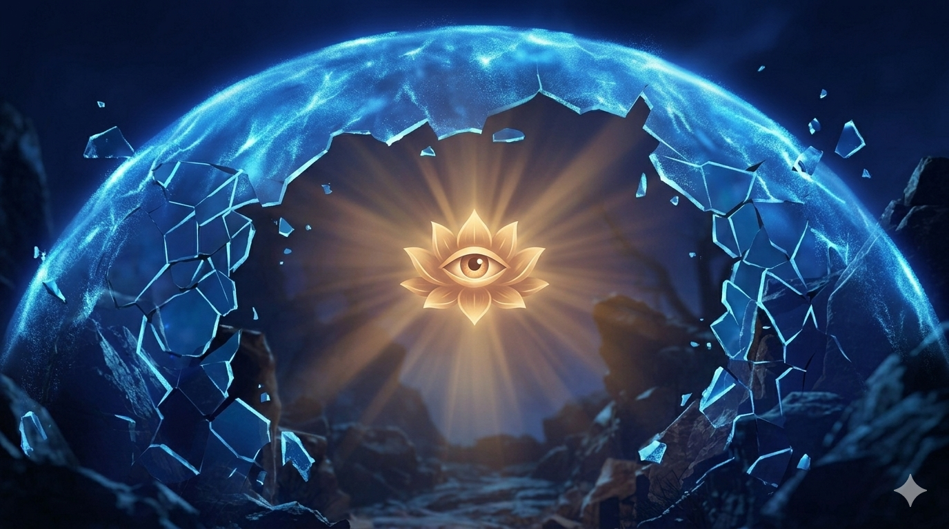 Shattered Barrier, Eye of Freedom, Golden Light breaks free