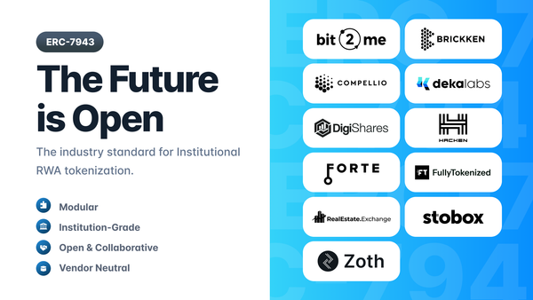 ERC-7943 RWA tokenization standard with Stobox and industry partners.