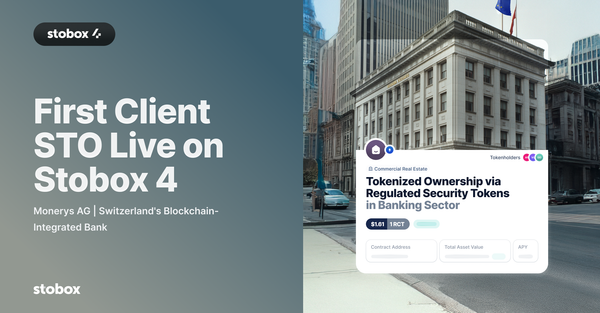 Monerys AG Launches First Security Token Offering on Stobox 4