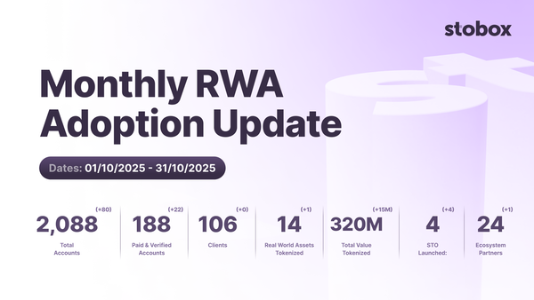 October Update: From Infrastructure to Impact - First STOs Launch on Stobox 4