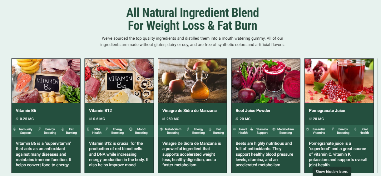 Puradrop Ingredients