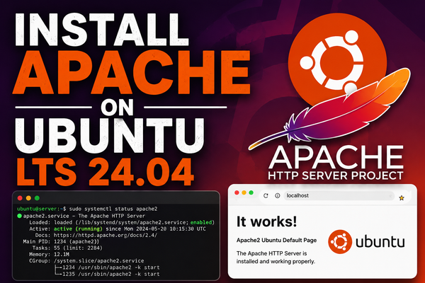 Install apache on Ubuntu LTS 24.04