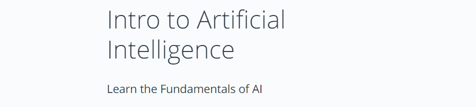 Intro to Artificial Intelligence