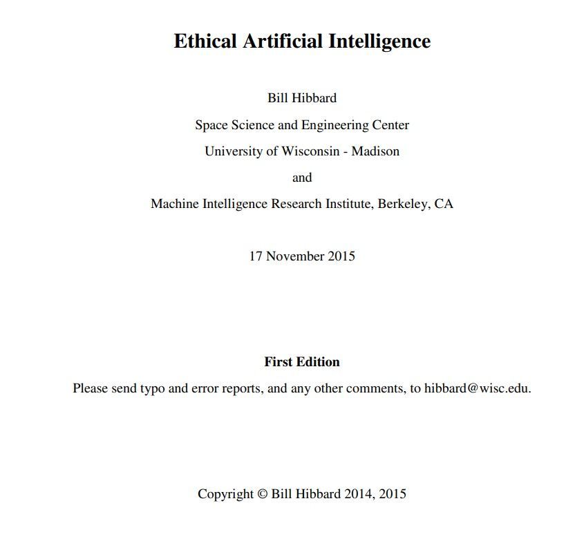 [Tycoon Research] Ethical Artificial Intelligence: