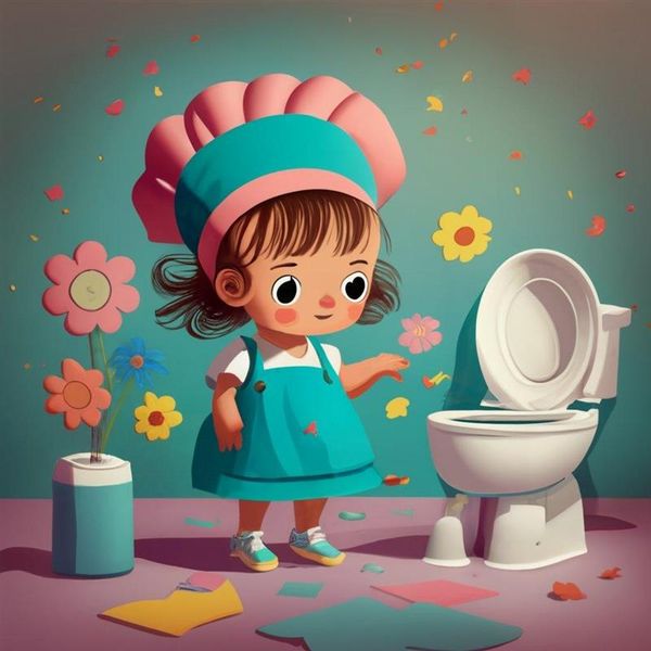 Ein Kleinkind beim Toilettentraining