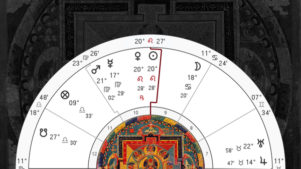 Example horary & a mandala of relationship